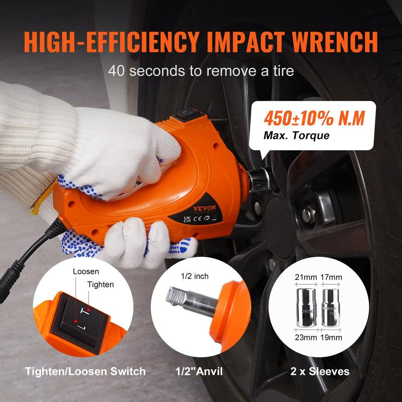 【🏆5-Year Warranty】5-in-1 Electric Hydraulic Car Jack Kit 5 Ton 12V Car Jack Hydraulic with Electric Impact Wrench & Inflator Pump, Portable Car Lift Emergency Roadside Tire Change Tool Set for SUV Sedan